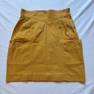 Vintage High Wasted Mustard Skirt